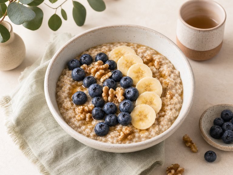 Blueberry oat breakfast